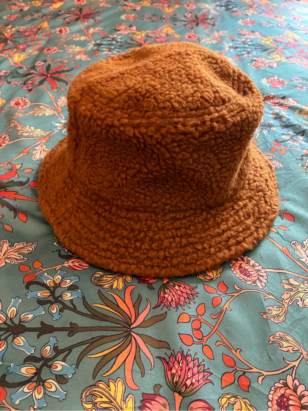 Women's Cozy Teddy Bucket Hat - Brown